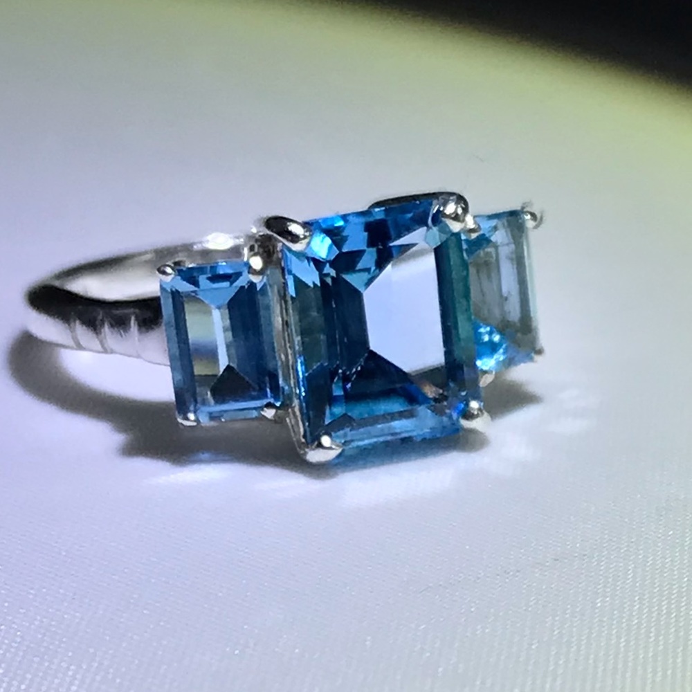 Sterling Blue Topaz Ring